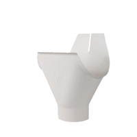 Вирва жолоба, сталь, d-150 мм, білий, Aquasystem