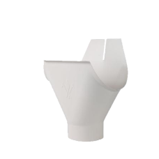 Вирва жолоба, сталь, d-150 мм, білий, Aquasystem