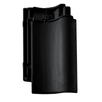 Керамическая черепица Braas Агат 12V, Vulkanschwarz