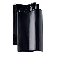 Керамічна черепиця Braas Агат 12V, Tiefschwarz