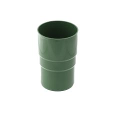 Сполучник водостічної труби, пвх, d-63 мм, зелений, BRYZA
