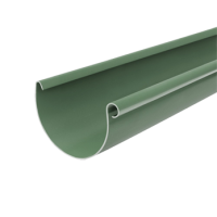 Желоб водосточный, пвх, L-3 м, d-75 мм, зеленый, BRYZA