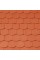 Керамічна черепиця Creaton Biber Profil + Sachsischer 15,5x38x1,2, натуральний червоний
