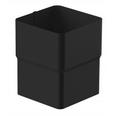 Муфта труби STAL2, 125/80 мм, колір Чорний, Galeco