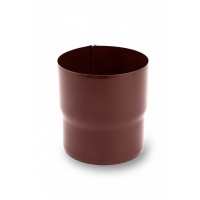 Муфта труби 90мм STAL, 152 (130 )/90 мм, колір Темно-коричневий, Galeco