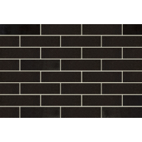 Облицювальна клінкерна цегла, 236х114х65 мм, Negro Lanzarote, La Paloma ceramicas