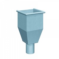 Воронка водосборная квадратная d–120, Размер 240х240, Серо- голубой, RHEINZINK