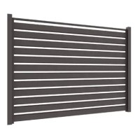 Ламель Tile Ранчо-Вестерн 130х3000мм Hight Build мат USSteel 0,50мм RAL 8019 Коричневый