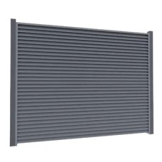 Ламель Tile Ранчо-Челси 80х3000мм High Build мат U.S.Steel 0,50мм RAL 7024 Серый
