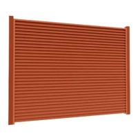 Ламель Tile Ранчо-Челси 80х3000мм матполиэстер двухстор. U.S.Steel 0,45мм RAL 8004 Терракота