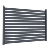 Ламель Tile Ранчо-Буфало 130х3000мм матполиэстер Dongbu 0,50мм RAL 7024 Серый
