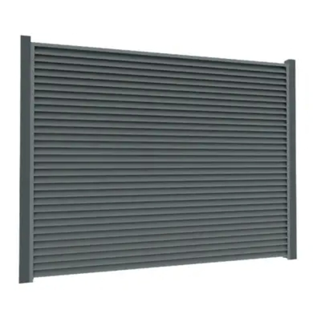 Ламель Tile Ранчо-Челси 80х3000мм матполиэстер двухстор. U.S.Steel 0,45мм RAL 7016 Графит