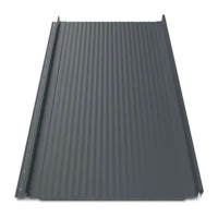 Клікфальц Tilе "Хвиля" матполіестер High Build U.S.Steel 0.50 mm RAL 7016 Графіт