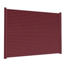 Ламель Tile Ранчо-Челси 80х3000мм High Build мат U.S.Steel 0,50мм RAL 3005 Красный