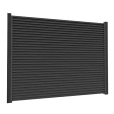 Ламель Tile Ранчо-Челси 80х3000мм High Build мат USSteel 0,50мм RAL 9005 Черный