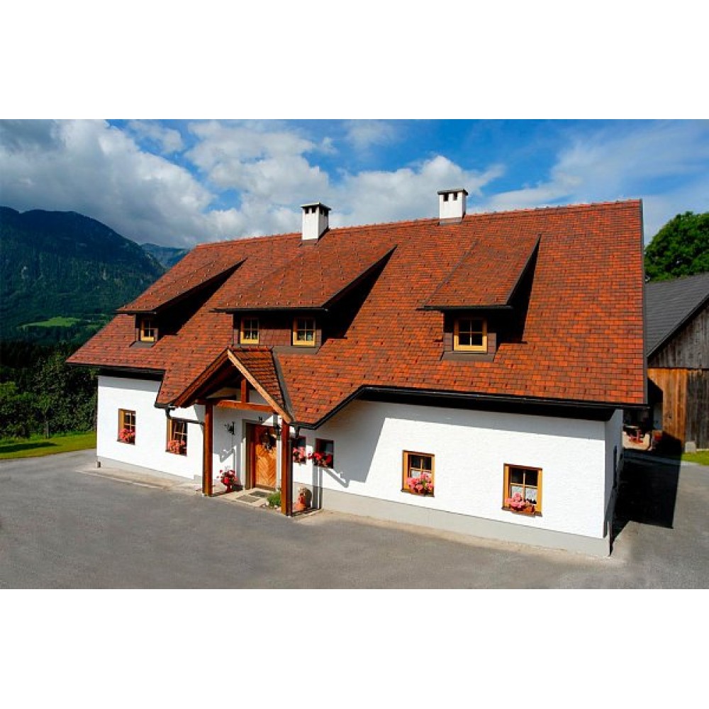 Керамічна черепиця Tondach Tasche eckig, рустикальний