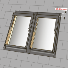 Оклад для комбінованого встановлення вікон, ESK 0021 PR08, Optima, Velux