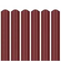 Ламель штахета Parkan Shop Pladur wrinkle mat Thyssen krupp 0,50мм RAL 3009 Червоний