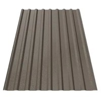 Профнастил Будсервіс Т-18 стін. Relief iceCrystal mat Thyssen krupp 0.50 mm RAL 8019 Коричневий