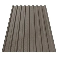 Профнастил Будсервіс Т-18 стін. Relief iceCrystal mat Thyssen krupp 0.50 mm RAL 8019 Коричневий