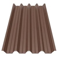 Профнастил Будсервис Т-57 Quartz Petra Polyurethane mat ARVEDI 0.50 mm RAL 8017 Коричневый