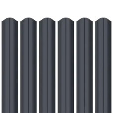 Ламель штахета Parkan Shop ультра матполіестер ArcelorMittal (Польща) 0,50мм RAL 7024 Сірий