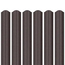 Ламель штахета Parkan Shop Relief iceCrystal mat Thyssen krupp 0,50мм RAL 8019 Коричневий