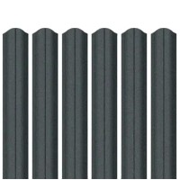 Ламель штахета Parkan Shop Relief iceCrystal mat Thyssen krupp 0,50мм RAL 7016 Графіт