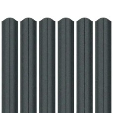Ламель штахета Parkan Shop Relief iceCrystal mat Thyssen krupp 0,50мм RAL 7016 Графіт