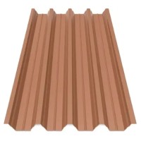 Профнастил Будсервіс Т-57 Quartz Petra Polyurethane mat ARVEDI 0.50 mm RAL 8004 Теракота