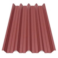Профнастил Будсервіс Т-57 Quartz Petra Polyurethane mat ARVEDI 0.50 mm RAL 3011 Червоний