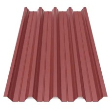 Профнастил Будсервіс Т-57 Quartz Petra Polyurethane mat ARVEDI 0.50 mm RAL 3011 Червоний
