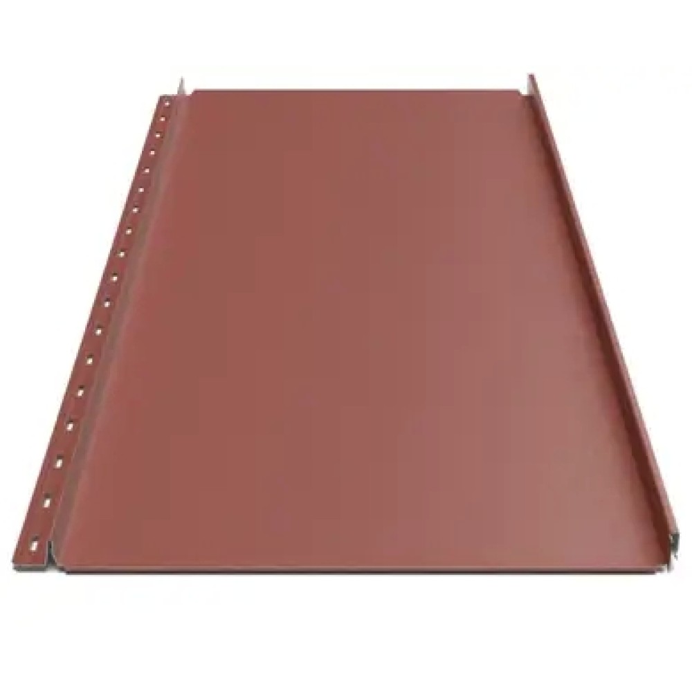 Клікфальц Будсервіс Преміум Pladur wrinkle mat Thyssen krupp 0.50 mm RAL 3009 Червоний