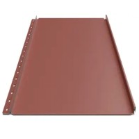 Клікфальц Будсервіс "Преміум" Pladur wrinkle mat Thyssen krupp 0.50 mm RAL 3009 Червоний