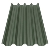 Профнастил Будсервіс Т-57 ультра матполіестер ArcelorMittal (Польща) 0.50 mm RAL 6020 Зелений