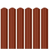 Ламель штакета Parkan Shop Pladur wrinkle mat Thyssen krupp 0,50мм RAL 8004 Терракота