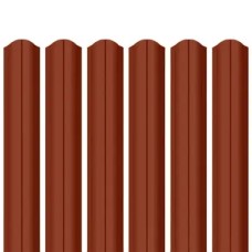 Ламель штахета Parkan Shop Pladur wrinkle mat Thyssen krupp 0,50мм RAL 8004 Теракота
