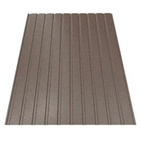 Профнастил Будсервіс Т-07 Relief iceCrystal mat Thyssen krupp 0.50 mm RAL 8019 Коричневий