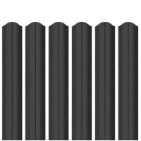 Ламель штакета Parkan Shop Relief iceCrystal mat Thyssen krupp 0,50мм RAL 9005 Черный