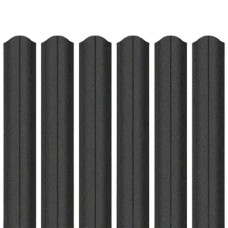 Ламель штахета Parkan Shop Relief iceCrystal mat Thyssen krupp 0,50мм RAL 9005 Чорний