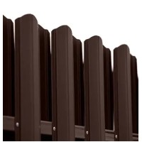Ламель штахета Damet Parkan поліестер двохстор. High build U.S.Steel 0,60мм RAL 8017 Коричневий