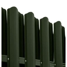 Ламель штахета Damet Parkan поліестер двохстор. High build U.S.Steel 0,60мм RAL 6020 Зелений