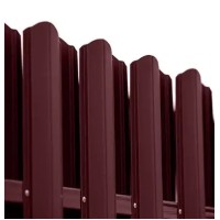 Ламель штахета Damet Parkan поліестер двохстор. High build U.S.Steel 0,60мм RAL 3005 Червоний