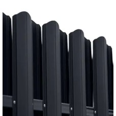 Ламель штахета Damet Parkan поліестер двохстор. High build U.S.Steel 0,60мм RAL 7024 Сірий