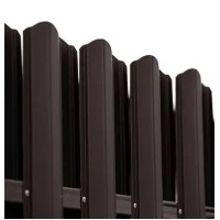 Ламель штахета Damet Parkan поліестер двохстор. High build U.S.Steel 0,60мм RAL 8019 Коричневий