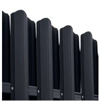 Ламель штахета Damet Parkan матполиэстер двухстр. Metipol/Lowenstal 0,43мм RAL 7024 Серый