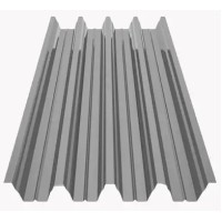 Профнастил Зартмет ПК-57 полиэстер UKR Metal Украина 0.45 mm RAL 9006 Металлик
