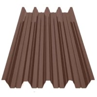 Профнастил Зартмет ПК-57 поліестер Китай 0.45 mm RAL 8017 Коричневий