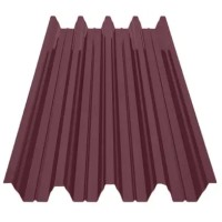 Профнастил Зартмет ПК-57 полиэстер UKR Metal Украина 0.45 mm RAL 3005 Красный